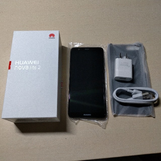 ANDROID(アンドロイド)の【あつぼの様専用】【新品・未使用】HUAWEI nova lite2 ブラック  スマホ/家電/カメラのスマートフォン/携帯電話(スマートフォン本体)の商品写真