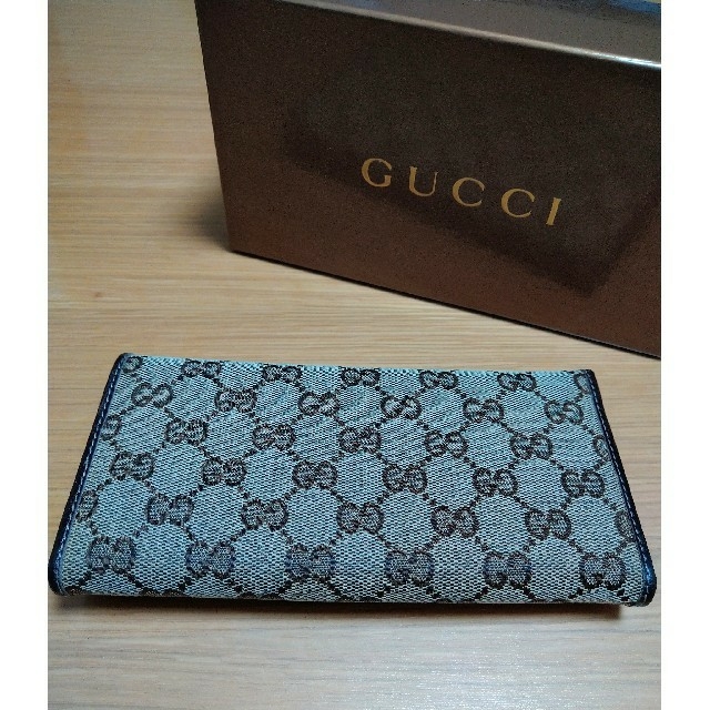 Gucci(グッチ)の♥美品♥GUCCI  上品なGG柄の三つ折れ長財布　 メンズのファッション小物(長財布)の商品写真