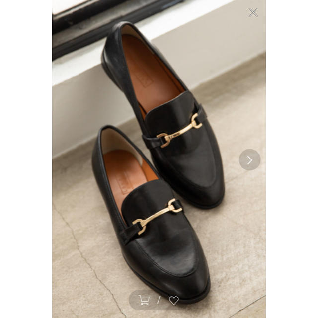 LOWRYS FARM(ローリーズファーム)の美品◎ローリーズファーム  ビット付きローファーMブラック黒 レディースの靴/シューズ(ローファー/革靴)の商品写真