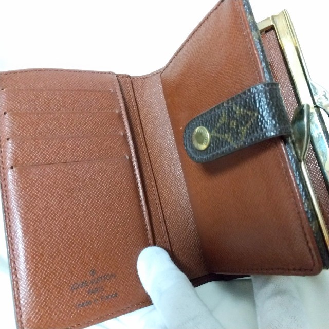 LOUIS VUITTON(ルイヴィトン)のルイヴィトン LOUIS VUITTON モノグラム 折り財布 がま口財布 レディースのファッション小物(財布)の商品写真
