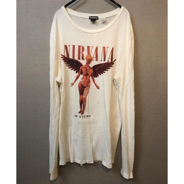 H&M(エイチアンドエム)のH&M 「Nirvana」長袖Tシャツ メンズのトップス(Tシャツ/カットソー(七分/長袖))の商品写真