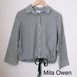 ミラオーウェン(Mila Owen)の【Mila Owen】シャツ　ストライプ(シャツ/ブラウス(長袖/七分))