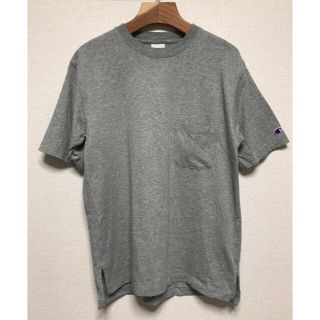 ハレ(HARE)のHARE×Champion ポケット付きグレーTシャツ(Tシャツ/カットソー(半袖/袖なし))