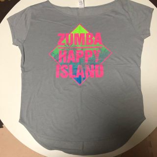 ズンバ(Zumba)のZUMBA®︎ウェア　レディース　トップス  グレー　Ｍサイズ(ダンス/バレエ)