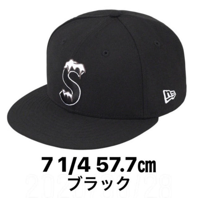 新品 20AW Supreme S Logo New Era Cap 黒