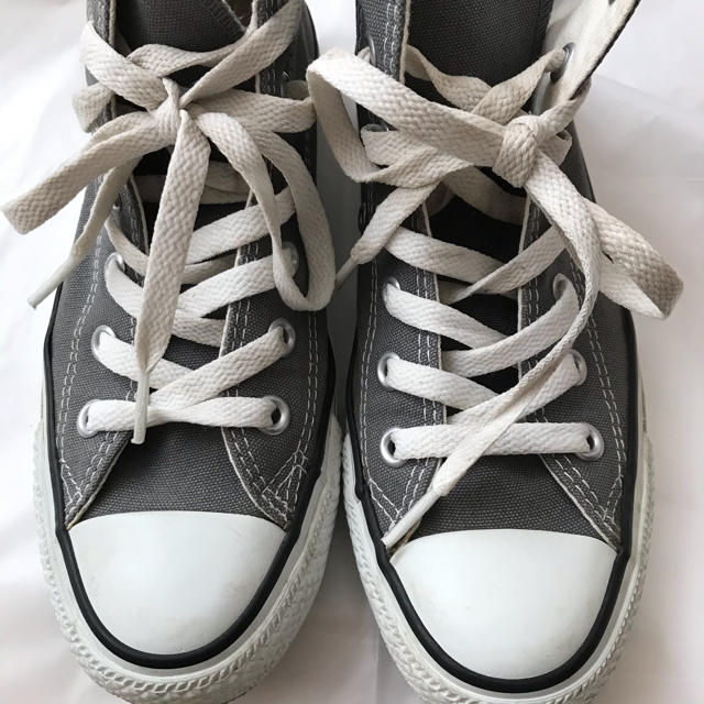 CONVERSE(コンバース)の本日限定価格★【CONVERSE】定番 コンバース ハイカット グレー 24㌢ レディースの靴/シューズ(スニーカー)の商品写真