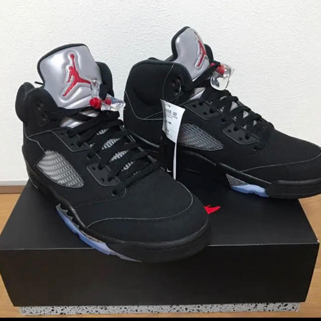 新品 NIKE AIR JORDAN 5  retro OG ブラック シルバー