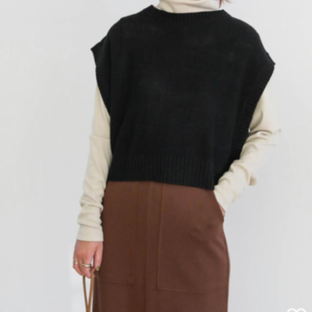 TODAYFUL(トゥデイフル)のセレクトモカ　2020 A/W バックスリットニットショートベスト レディースのトップス(ベスト/ジレ)の商品写真