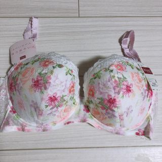 ウィング(Wing)のF80 ブラジャー単品 ワコール Wing Wing 花柄 ピンク系(ブラ)