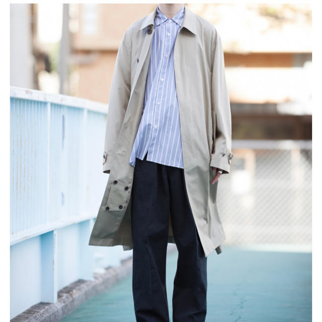 COMOLI(コモリ)の【stein】SLEEVE OVER FOUNDATION COAT メンズのジャケット/アウター(ステンカラーコート)の商品写真