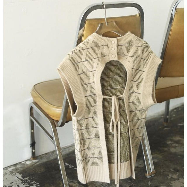 todayful  トゥディフル  Pattern Knit Vest