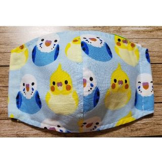 オリジナル(Original)のチッチさま専用ページ🔷週末お値下げ🔷インナーマスクセット【インコ青・白地】(その他)