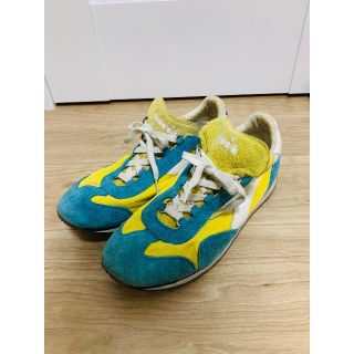 ディアドラ(DIADORA)のHERITAGE　イエロー×ブルー 27.5cm(スニーカー)