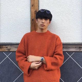 アンユーズド(UNUSED)の希少サイズ4 unused 3G crew neck knit(ニット/セーター)