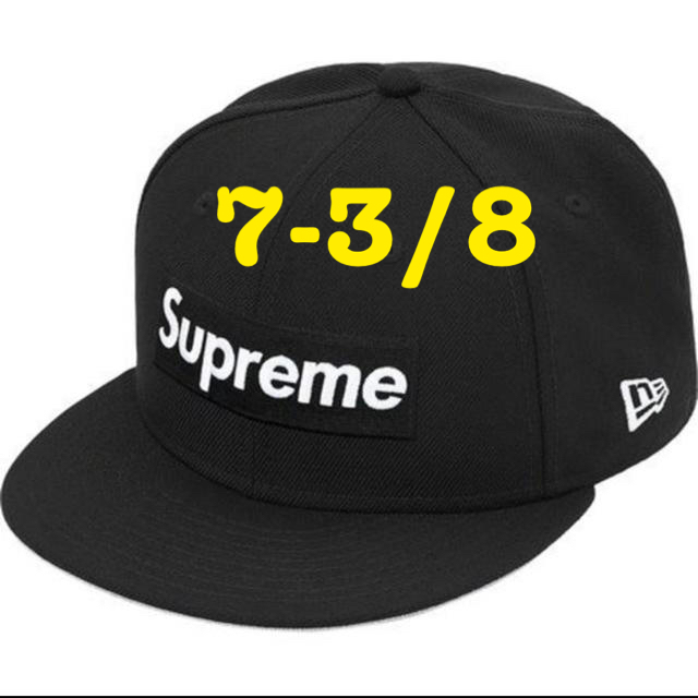 キャップSupreme Box Logo New Era black 7-3/8