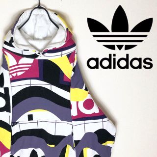 アディダス(adidas)のadidas アディダス パーカー マルチカラー 大きめ スポーツMIX 90s(パーカー)