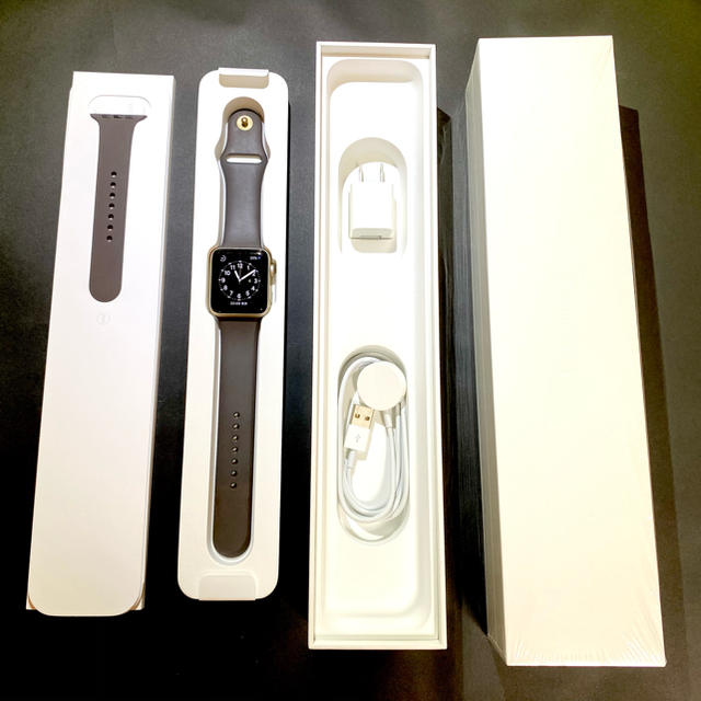 値下げ　Apple Watch Series2 42mm　ローズゴールドナイロン