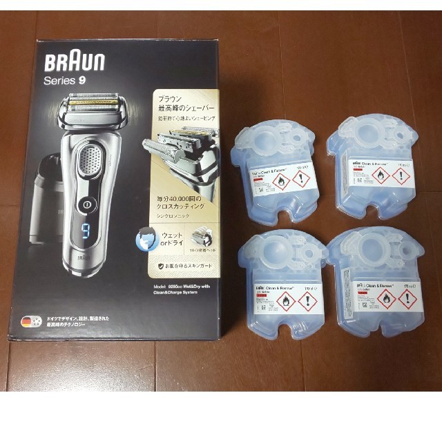 BRAUN - BRAUN シリーズ9 洗浄液5個付き 9290cc-E4の通販 by やまねこ0507's shop｜ブラウンならラクマ