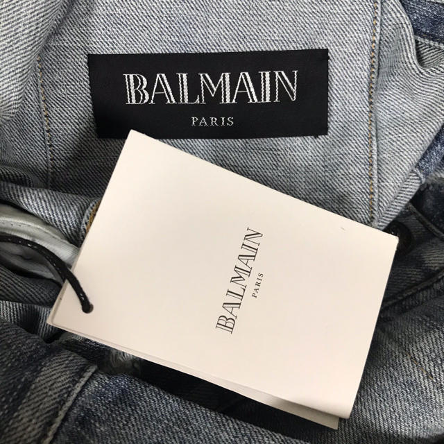 BALMAIN(バルマン)のBALMAIN HOMME ダメージ加工デニムジャケット メンズのジャケット/アウター(Gジャン/デニムジャケット)の商品写真