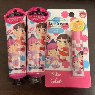 サンリオ(サンリオ)の【ペコちゃん&ペコラ】ハンドクリーム♡リップクリーム♡3点セット(リップケア/リップクリーム)