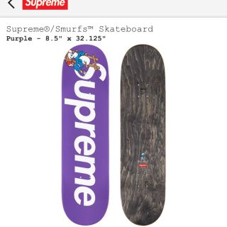 シュプリーム(Supreme)のsupreme smurfs Skateboard (スケートボード)