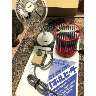 昭和精機 園芸温室用パネルヒーター 200W SPZ-200 サーモスタット付