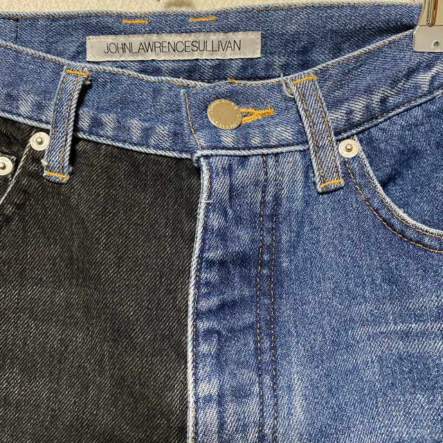 john lawrence sullivan バイカラーデニムパンツ 海外並行輸入正規品