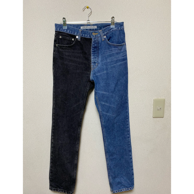 john lawrence sullivan バイカラーデニムパンツ 海外並行輸入正規品