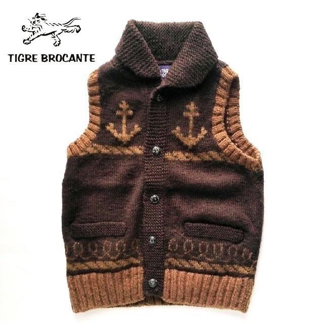 美品 TIGRE BROCANTE✨ティグルブロカンテ カウチン ニット ベスト | フリマアプリ ラクマ