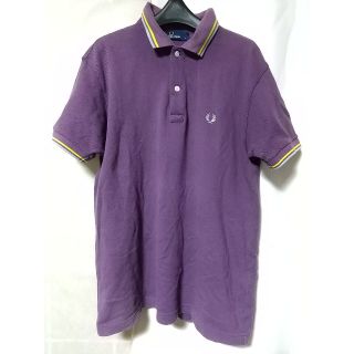 フレッドペリー(FRED PERRY)のFREDPERRY 半袖 ポロシャツ Ｌサイズ 紫 インポート スポーツ テニス(ポロシャツ)