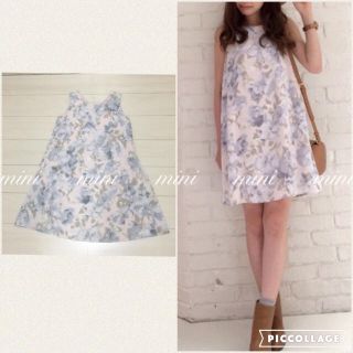 マーキュリーデュオ(MERCURYDUO)の15AW flowerプリントop(ミニワンピース)