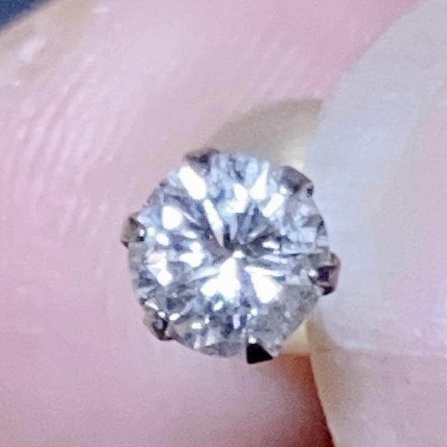 【鑑別書あり】ダイヤ　ピアス　0.207ct 片方のみアクセサリー