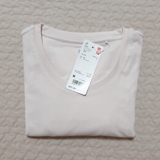 UNIQLO(ユニクロ)のコットンフライスクルーネックT (長袖) レディースのトップス(Tシャツ(長袖/七分))の商品写真