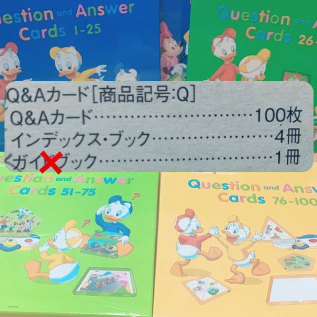 ディズニー英語システム Q&Aカード 知育玩具
