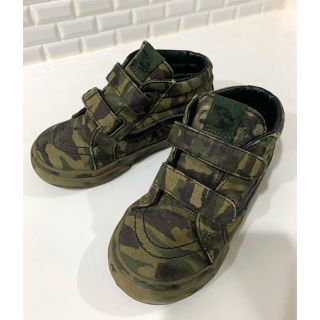 ヴァンズ(VANS)の美品　VANS  ハイカットスニーカー　迷彩　キッズ　(スニーカー)