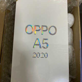 ラクテン(Rakuten)のOPPO A5 2020 64GB オッポ　ブルー　SIMフリー(スマートフォン本体)