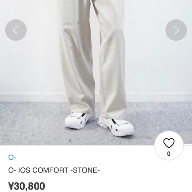 COMOLI(コモリ)のo ios comfort stone デニム　パンツ メンズのパンツ(デニム/ジーンズ)の商品写真