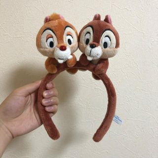 チップアンドデール(チップ&デール)のチップ&デール　カチューシャ　(キャラクターグッズ)