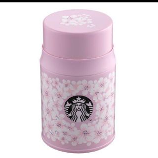 スターバックスコーヒー(Starbucks Coffee)のSTARBUCKS スタバ スープジャー(フードジャー)ピンク色 希少品(弁当用品)