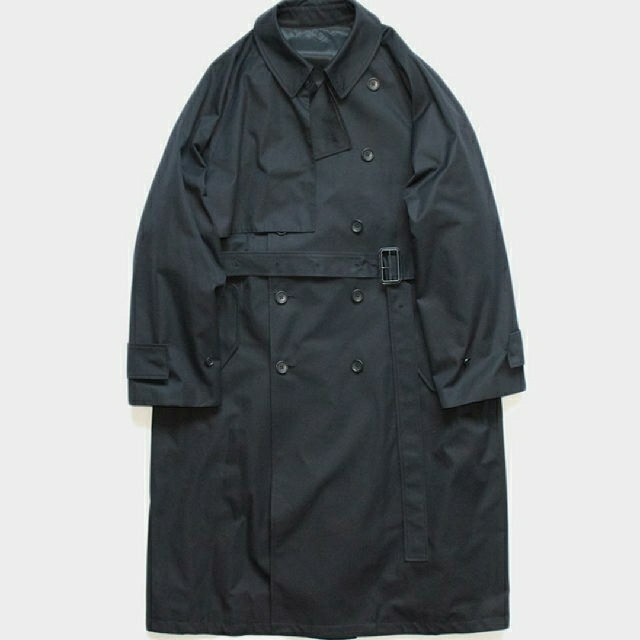 『1年保証』 19aw stein - COMOLI lay coat overlap oversized トレンチコート