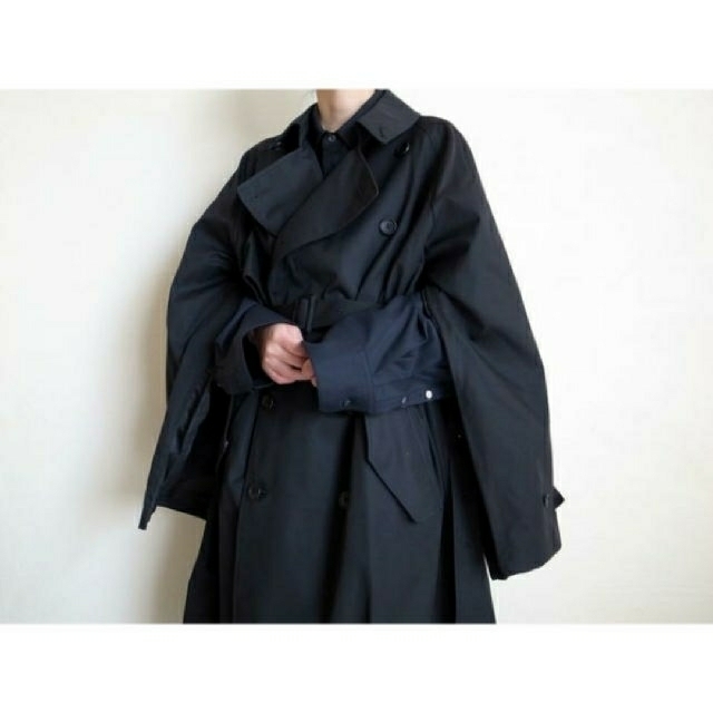 COMOLI(コモリ)のstein 19aw lay oversized overlap coat メンズのジャケット/アウター(トレンチコート)の商品写真