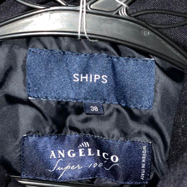 SHIPS(シップス)のSHIPS ダウンコート　ロングコート　ネイビー　38 M レディースのジャケット/アウター(ダウンコート)の商品写真