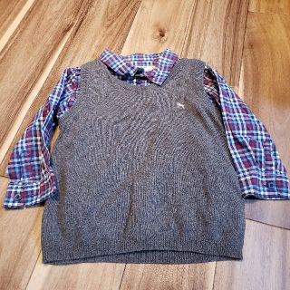 エイチアンドエム(H&M)のベスト付きシャツ(シャツ/カットソー)