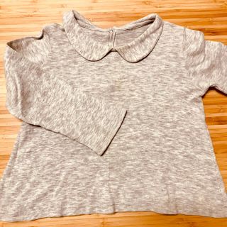 プチバトー(PETIT BATEAU)のプチバトー  丸襟カットソー 36m 95cm(Tシャツ/カットソー)