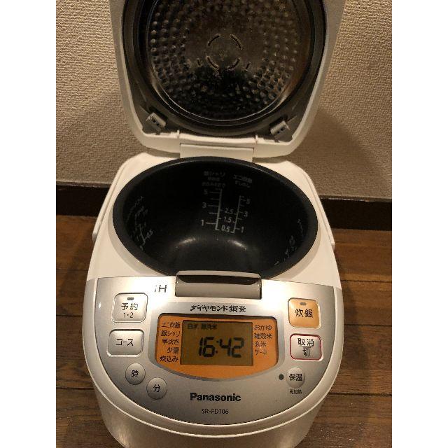 Panasonic - 【中古品】パナソニック 5.5合 炊飯器 IH SR-FD106-Wの ...