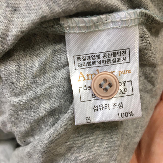 Amber(アンバー)の未使用　Amber アンバー　レース　フリル　ノースリーブ  トップス キッズ/ベビー/マタニティのキッズ服女の子用(90cm~)(Tシャツ/カットソー)の商品写真