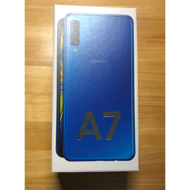 Galaxy A7 ブルー 64 GB SIMフリー スマホ/家電/カメラ スマートフォン