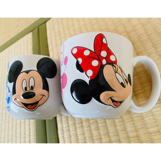ディズニー(Disney)のミッキーミニーペアマグカップ(グラス/カップ)