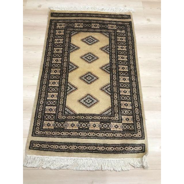パキスタン絨毯 手織り ウール 新品未使用【1786】 新作グッ 7755円