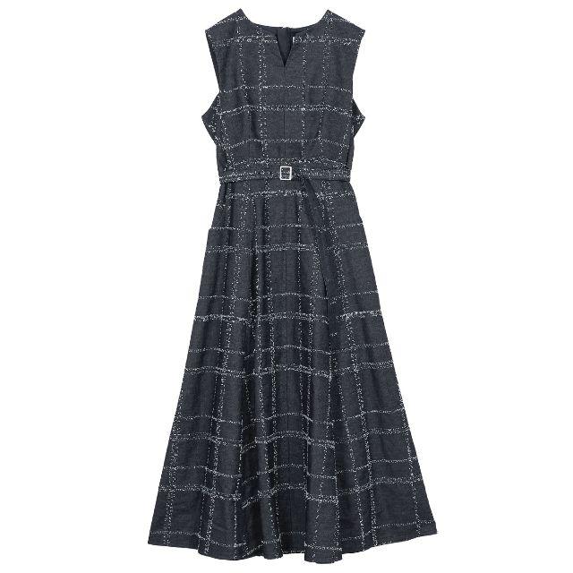 Ameri VINTAGE(アメリヴィンテージ)のるんるん様専用即完売 NEEDLE CHECK DRESS Mサイズ レディースのワンピース(ロングワンピース/マキシワンピース)の商品写真